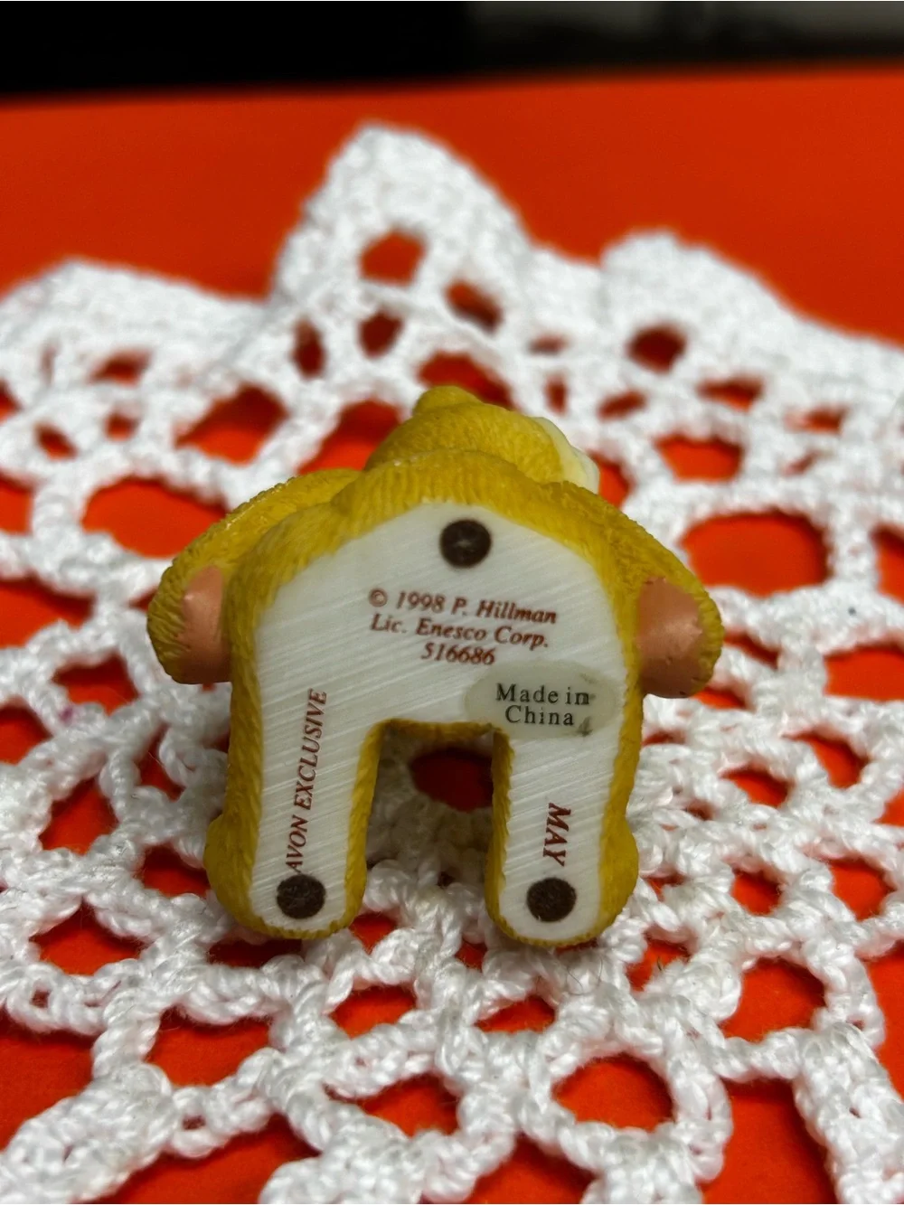 Cherished Teddies May birthstone bear mini 1-1/2” tall